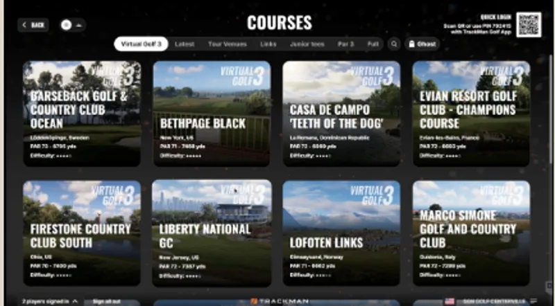 TRACKMAN VIRTUAL GOLF